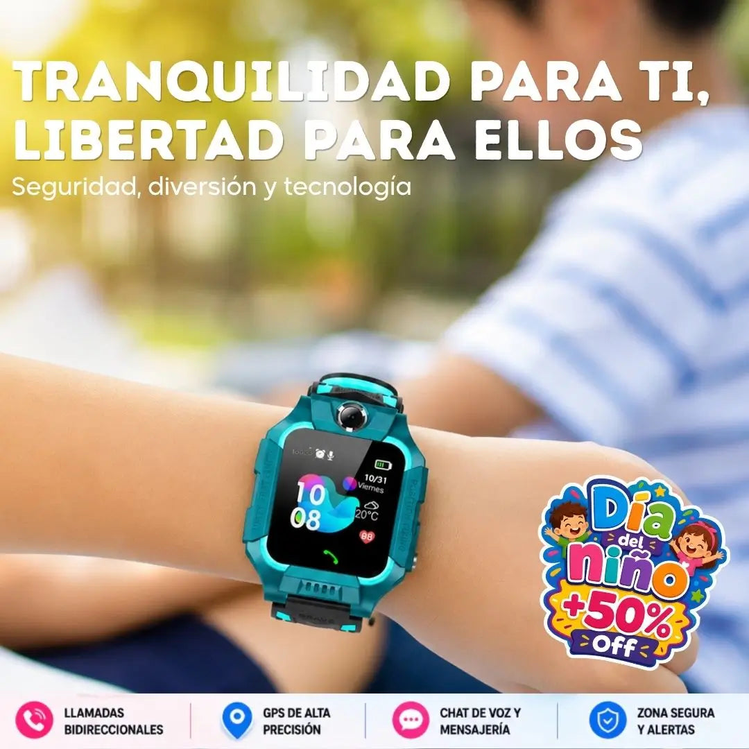 Reloj Inteligente Infantil Q19 - Siempre conectados💚