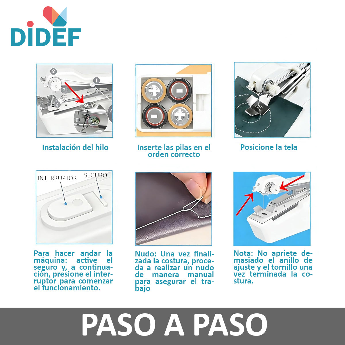 Máquina de coser portátil